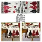 Christmas Table Runner Dinner Coffee Table Sideboards Xmas Tree Tablecloth