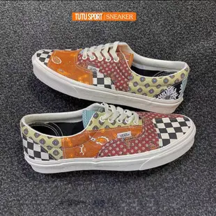 VANS TIGER PATCHWORK 拼接 拼布 老虎 花紋 格紋 懶人鞋 ERA 鞋帶 腰花果