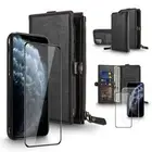 NEW iPhone XS MAX 13/12 Pro Max Luxury Leather Wallet Card Shockproof Case Cover