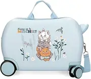 Joumma Disney Before The Bloom Children's Suitcase Blue 45x31x20cm Hard Shell ABS 24.6L 1.8 kg 4 Wheels Hand Luggage, Blue, Children's Suitcase, Blue, Children's Suitcase
