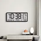 Multi Functional Electronic Wall Clock with Temperature Humidity Display