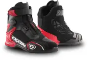 Ixon Bull 2 Air Motorcycle Shoes, black-white-red, Size 46 for Men Black White Red
