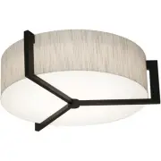 AFX Inc. APF1214MBES-JT Apex 2 Light 14 inch Espresso Flush Mount Ceiling Light