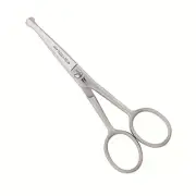 Roseline German Scissors Curved Round Tip for Nose 4.5" Dog Pet Grooming