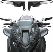 Motorcycle Rear View Mirrors, Motorcycle Wing Mirrors, Adjustable Rotating Mirrors Rearview Mirror Side Mirrors Compatible with Nmax 155 125