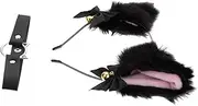 [Ipetboom] Creative Cat Ears Headband Set Hairband Collar for Cosplay Decorative Hair Hoop for Festival