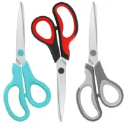 Scissors, 8" All Purpose Scissors Heavy Duty Ergonomic Comfort Grip Craft She...
