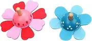 ERINGOGO 2pcs Wooden Rotating Gyro Toys for Boy Girl Educational Plaything Mini Tops Safe and Wooden Design for Creative Fun and Learning