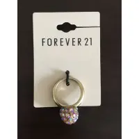 在飛比找蝦皮購物優惠-【二手商品】Forever21 粉鑽球面戒指