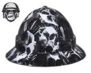 Custom Hydrographic Safety Hard Hat FURY GREY PRO CHOICE WIDE BRIM