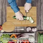 3Pcs Wood Cutting Board Practical Wood Serving Board Set Stable Wood GoAGJ