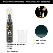 Touch Up Paint For Renault All Models 22580 Vert Amazone With Polish Paste