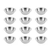 12PK Lemon & Lime High-Quality Durable Stainless Steel Sleek Mixing Bowl 20cm
