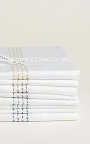 [THE LINO] Essential Embroidered Cotton Queen Top Sheet