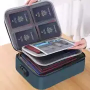 Document bag with lock, 3 Layers, Water-Resistance, Portable, for Laptop, Files.