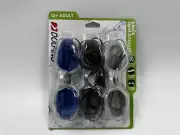 Dolfino 3 Pack Adult Swim Goggles UV Blocking Flexible Frame Silicone Strap NEW