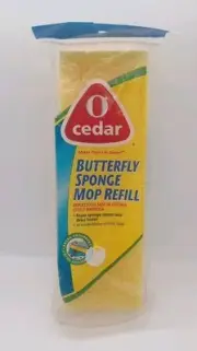 O-Cedar Yellow Cellulose Sponge Mop Head Refill New Sealed original package 2004
