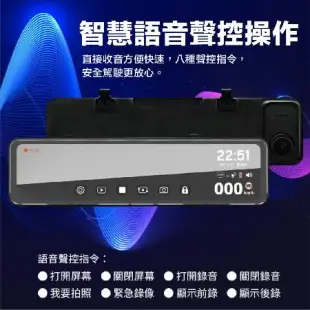 【Abee 快譯通】 M988 全屏觸控式電子後視鏡行車記錄器 GPS 科技執法提醒(附贈32G記憶卡)