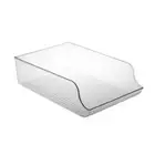 1pcs Drawer Type Refrigerator Can Bottle Storage Plastic Cabinet Organizing Box
