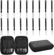 Linkstyle Upgraded Terminal Removal Tool Kit, 18PCS Pin Extractor Set Depinning Tool, Auto Electrical Wire Connector Release Terminals Pins Puller Repair Tools, Ejector black