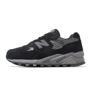 【NEW BALANCE】休閒鞋 580 男鞋 黑 磁石灰 防水 緩震 麂皮 拼接鞋面 NB 戶外鞋(MT580RGR-D)