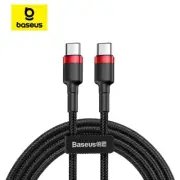 Baseus USB C to C Quick Charge 3.0 60W PD Cable for MacBook iPhone 16 15 Samsung