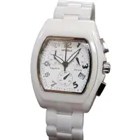 在飛比找ETMall東森購物網優惠-GENBUX碼表功能陶瓷腕錶(白)