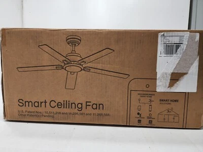 CEME 52" Smart Ceiling Fan w/ LED Lights compatible w/ Alexa Siri Google New