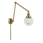 Innovations Beacon 1 Light Swing Arm, Brushed BB/Clear - 238-BB-G202-6