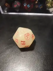MTG D20 Dice Innistrad Midnight Hunt Oversized Dice Cream Orange