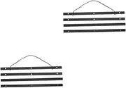 iplusmile 2sets Wooden Magnetic Poster Holder Scratch-resistant Versatile Wall Decor for Home and Office 4pcs*2