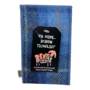 Bertie Girl Handmade Scottish HarrisTweed Gift Phone Pouch Blue Plaid NWT