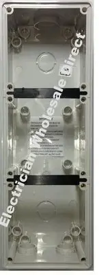 Triple base for weatherproof outlets, enclosures, switches conduit ip66 3 way