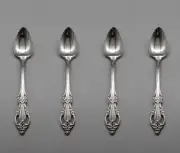 Oneida Stainless RAPHAEL Fruit Spoons - Set of Four NOS USA