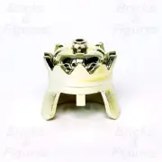 LEGO® Castle Chrome Gold Crown Minifigure Headgear Part King Helmet 71015
