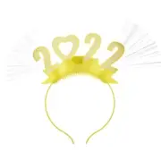 2022 Pattern Lighted Headband Luminous Headpiece for New Years Eve Party