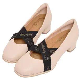 【Ann’S】HELLO KITTY X Ann’S訂製鬆緊帶低跟芭蕾舞娃娃鞋(杏)