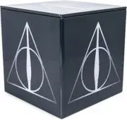 Harry Potter Deathly Hallows 4-Inch Tin Storage Box Cube Organizer with Lid | Ba