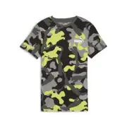 Puma Essentials Camouflage Crew Neck Short Sleeve T-Shirt Youth Boys Size M Cas