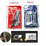 Small Wrench Set Metric 4mm To 11mm Open End And Box End Spanner 10 Pcs Ignit...