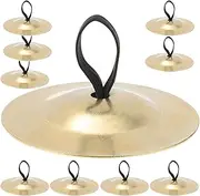 TEMPNAP 5 Pairs Finger Cymbals for Durable Percussion Instruments for Belly Dancing and Stage Performances Safe and Fun