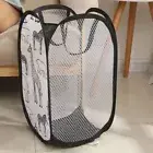 Mesh Laundry Basket Dirty Clothes Basket Clothes Hamper Storage Basket