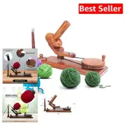 Versatile 10 oz Rosewood Yarn Swift - Durable Tabletop Winder for All Yarn Types