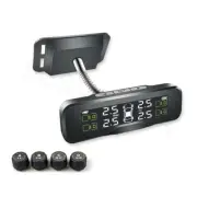 4 Sensors Tire Pressure Monitor System Car Solar Power TPMS Security Alarm Kit (for: Volkswagen)