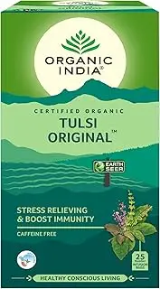 Organic India Tulsi Original - 25 Tea Bags - Made in India