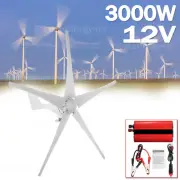 3000W Wind Turbine Generator Kit 12V Windmill+Charge Controller+Power Inverter