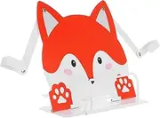 jojofuny Fox Book Stand Portable Desktop Holder for Cookbooks Sheet Music Documents Lightweight Reading Essential Engaging Design for Home School Use