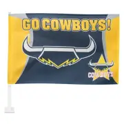Licensed NRL North QLD Cowboys CAR Window Pole Flag Fathers Day Man Cave GIFT