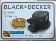 Black & Decker - WMD200B - Double Flip Waffle Maker - Black
