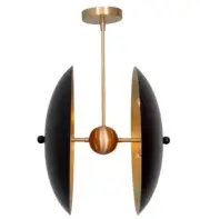 Elegant Home Decor Ceiling Light Modern Dame Light Black Disk Shades Exclusive